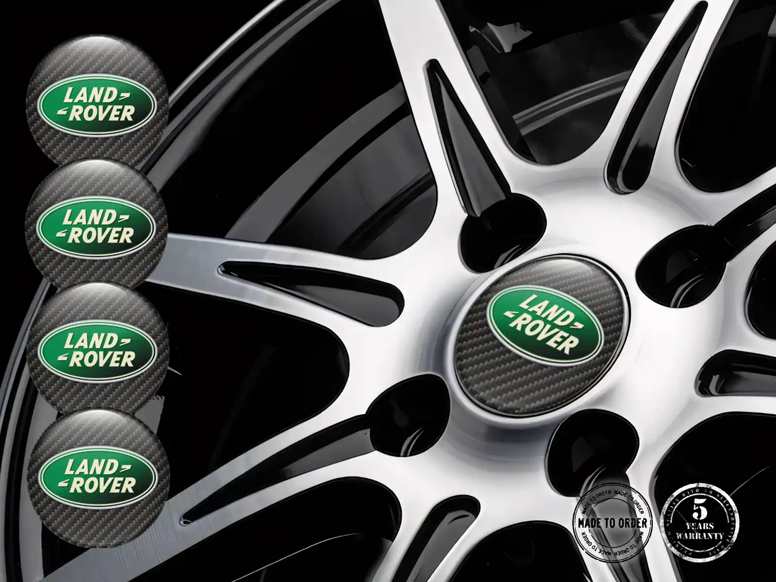 Land Rover Pegatina en Aros Edición Personalizada de Epoxi